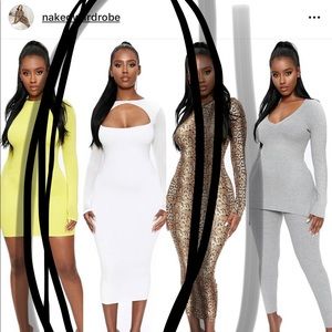 White Midi Dress, Brand New from Naked Wardrobe